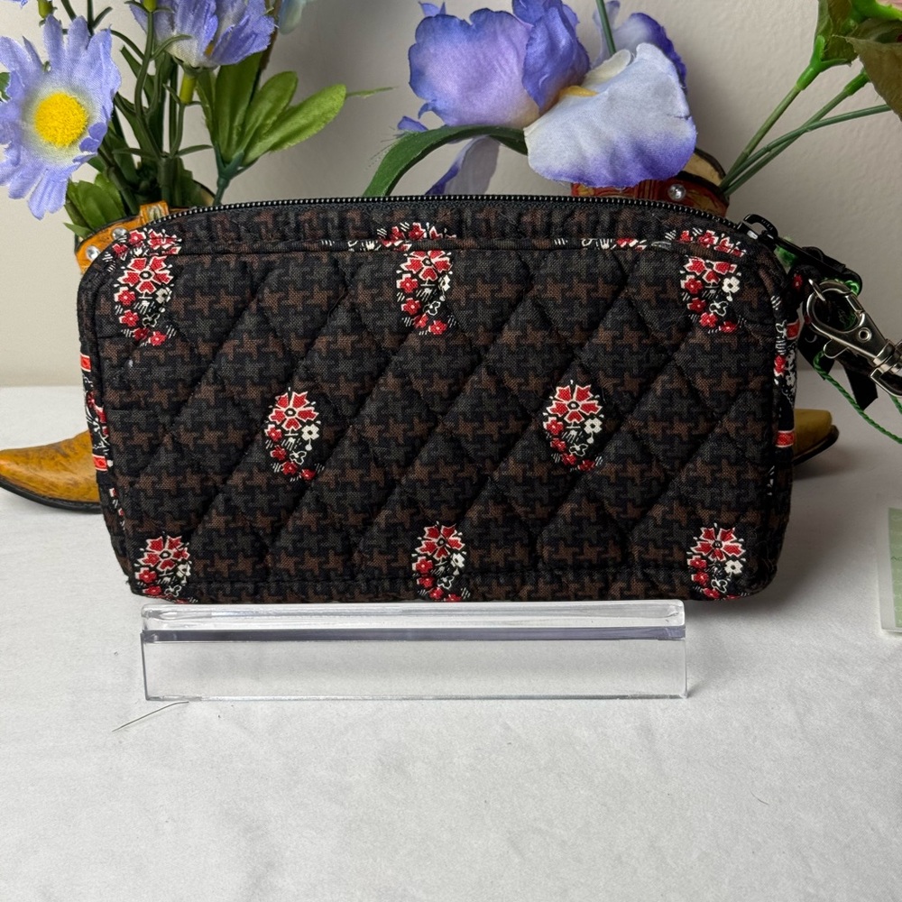 NWT Vera Bradley Houndstooth Brown Wristlet Wallet Retired LAST ONE! - Picture 5 of 7